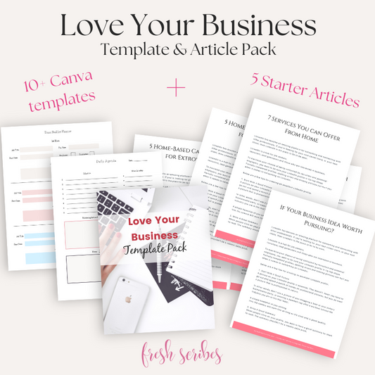 Love Your Business Template + Article Bundle