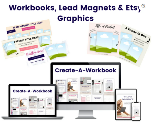DOUBLE BUNDLE - Create-A-Workbook Kit + PLR 20 Article + Lead Magnet Set
